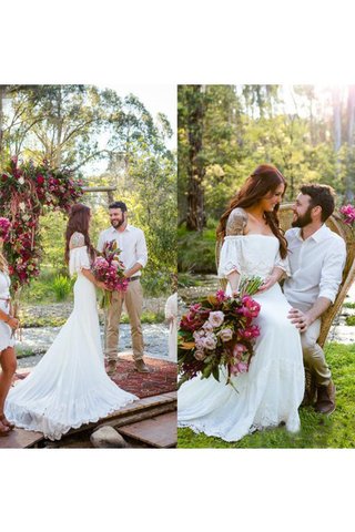 Robe de mariée attirent nature simple d'epaule ecrite a plage