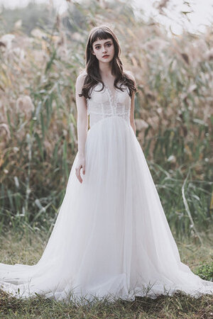 Robe de mariée en tulle de traîne courte charmant de princesse formelle