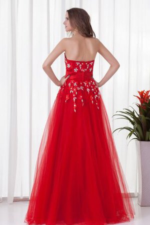 Robe de quinceanera longue col en forme de cœur avec sans manches