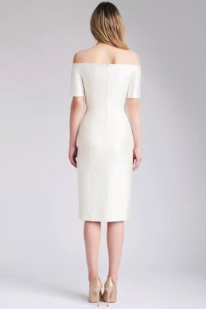 Robe de mariée moderne epaule nue fourchure frontale en plage en satin