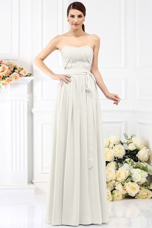 Robe demoiselle d'honneur de princesse avec zip de bustier avec chiffon avec ruban