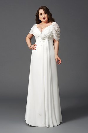 Robe de bal d'epaule ajourée en chiffon ruché de tour de ceinture en haute ligne a