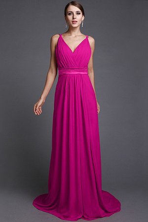 Robe demoiselle d'honneur naturel longue avec chiffon ligne a de lotus