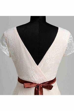 Robe de mariée plissé en plage fermeutre eclair enceinte v encolure