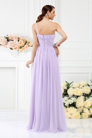 Robe demoiselle d'honneur plissage avec fronce manche nulle fermeutre eclair a-ligne