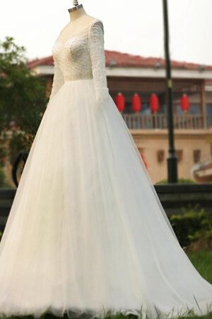 Robe de mariée plissé ruché avec perle de traîne courte v encolure