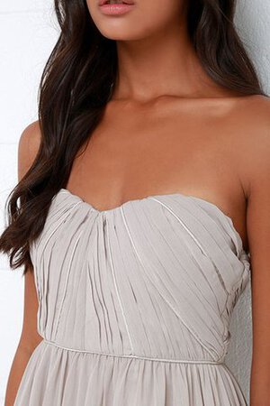 Robe demoiselle d'honneur mode longue ruché de bustier avec chiffon