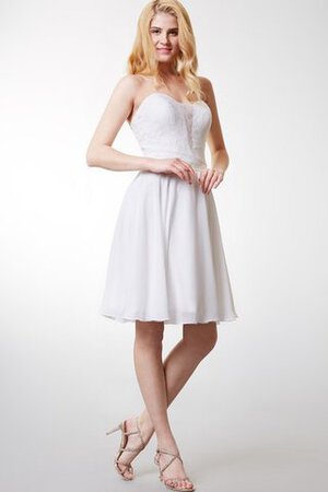 Robe de graduation delicat fermeutre eclair manche nulle avec chiffon de bustier