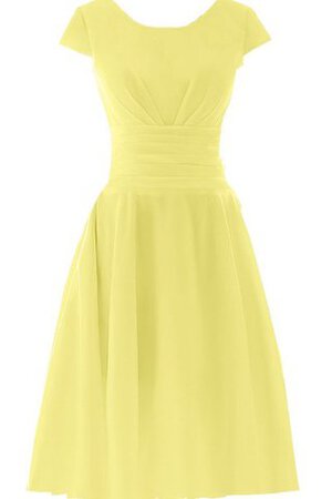 Robe de bal plissage facile avec zip au niveau de genou en chiffon