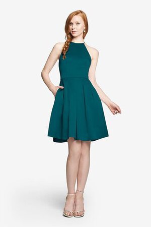 Robe demoiselle d'honneur bref manche nulle avec chiffon a-ligne