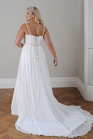 Robe de mariée plissé attirent avec cristal avec perle manche nulle