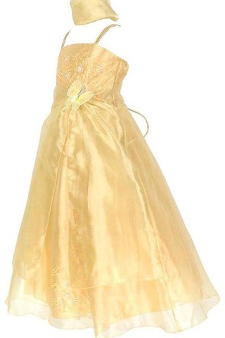 Robe cortège fille longue pailleté avec sans manches bandouliere spaghetti