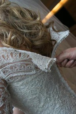 Robe de mariée intemporel d'epaule ecrite avec perle jusqu'au sol fermeutre eclair