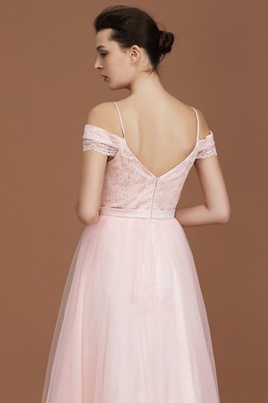 Robe demoiselle d'honneur fascinant de princesse en tulle a-ligne bretelles spaghetti