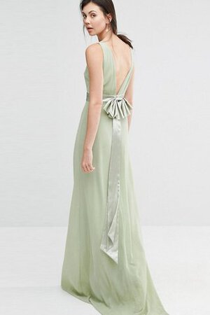 Robe demoiselle d'honneur facile distinguee romantique avec ruban jusqu'au sol