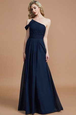 Robe demoiselle d'honneur naturel manche nulle ligne a avec chiffon de princesse