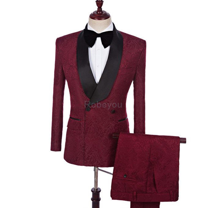 Costumes de mariage tuxedos homme double boutonnage asiatique terno