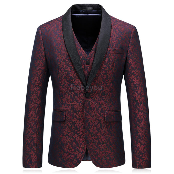 3 pièces de mode hommes conceptions slim fit hommes costume de mariage