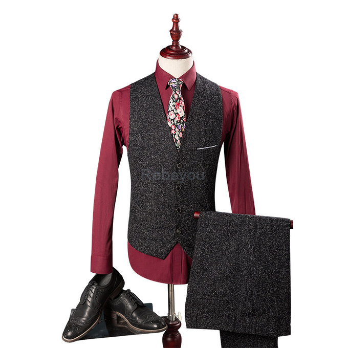 Slim fit costumes nouvelle marque hommes costume avec pantalon blazer affaires formelle
