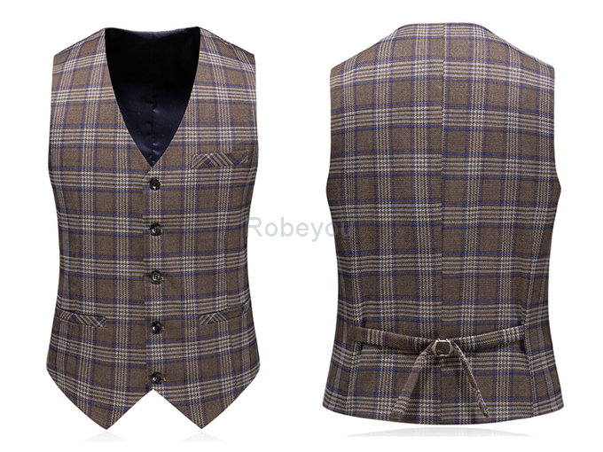 Hommes de mariage 3 pièces blazers affaires costumes haute qualité veste