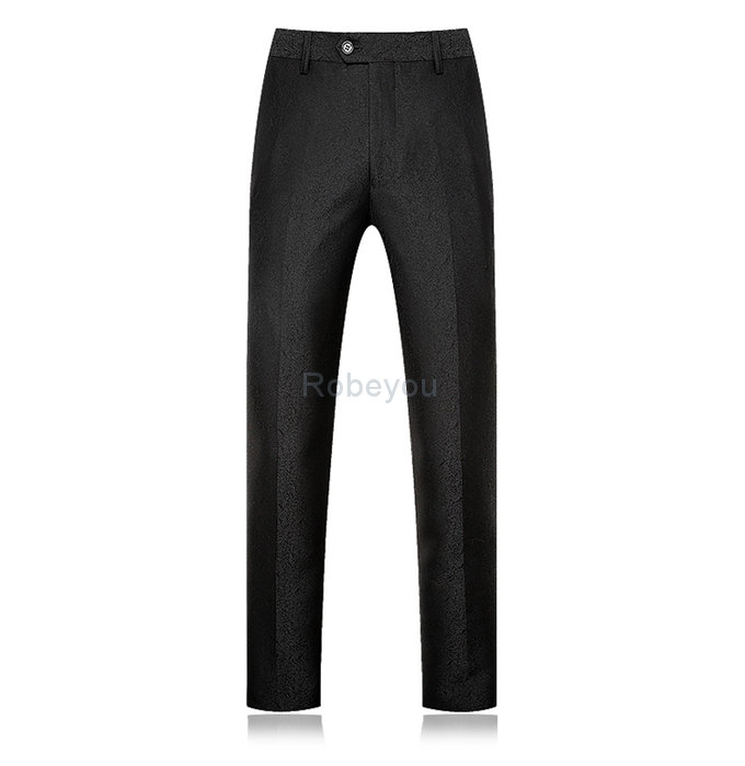 Qriginal hommes costumes nouveauté costume de smoking slim fit noir