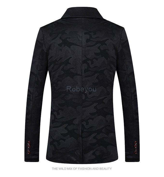 Imprimé blazer hommes smoking mâle vestes asiatique taille