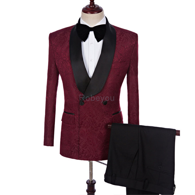 Costumes de mariage tuxedos homme double boutonnage asiatique terno