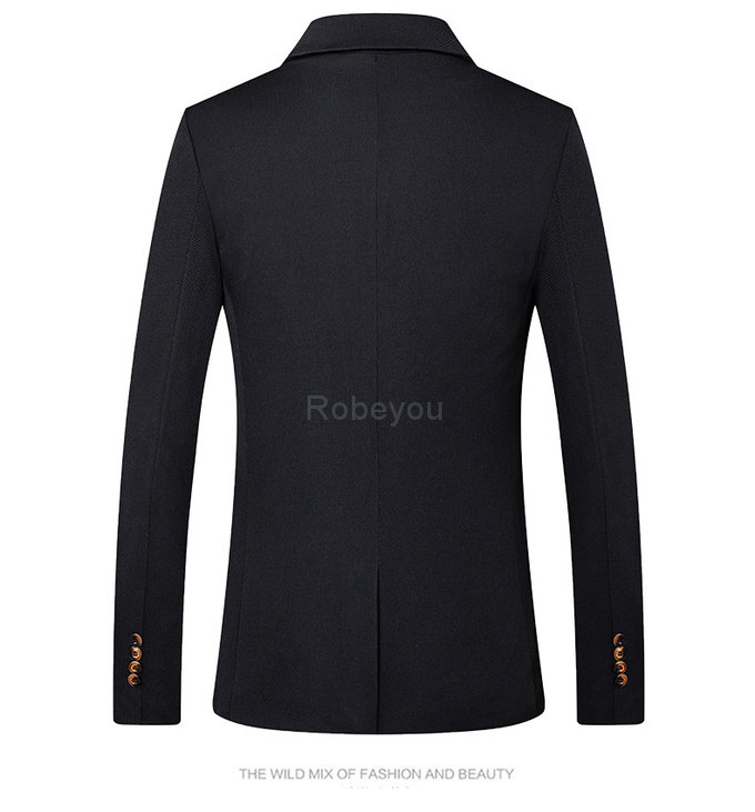 Et automne hommes costume mode blazer slim fit printemps