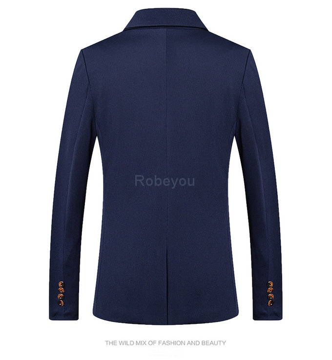 Et automne hommes costume mode blazer slim fit printemps