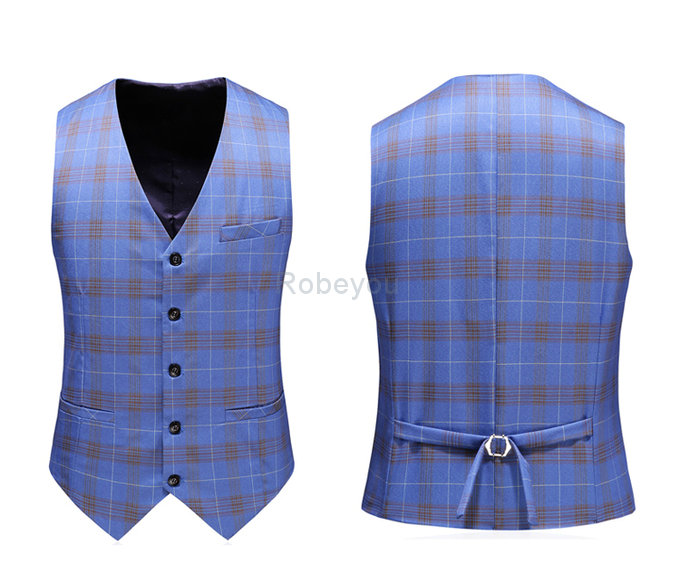 Affaires blazers grande taille impression mariage plaid asiatique taille slim fit