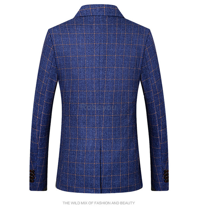 Veste vestes plaid mâle blazer taille m-5xl vin rouge