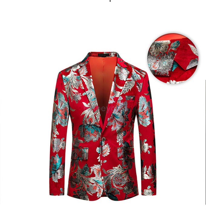 Mariage homme rouge fleur veste affaires événement