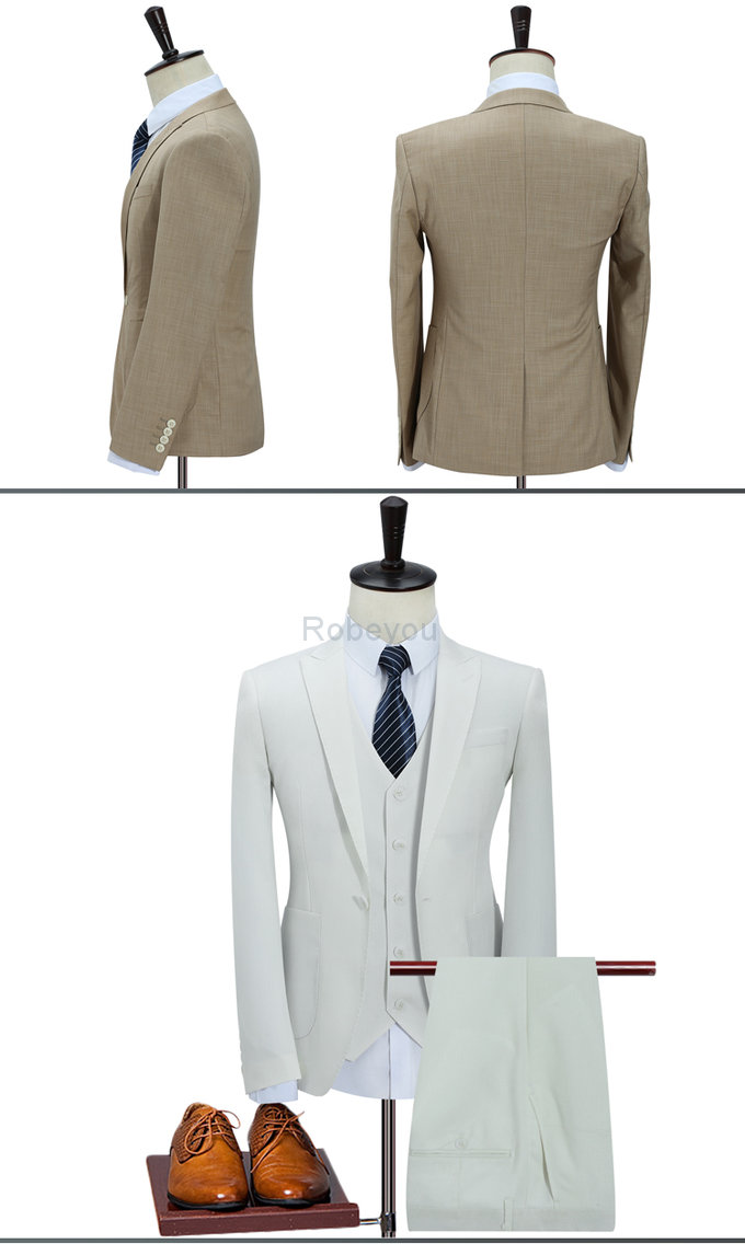 Imprimer travail affaires costume homme mariage solide costumes pour hommes