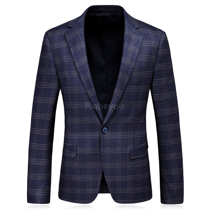 Ensemble slim fit mariage hommes costumes plaid 3 pièces hommes costumes marque un bouton