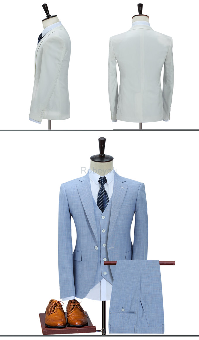 Imprimer travail affaires costume homme mariage solide costumes pour hommes