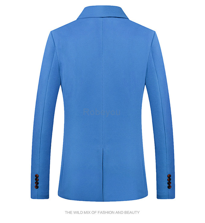 Et automne hommes costume mode blazer slim fit printemps