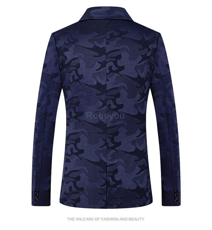 Imprimé blazer hommes smoking mâle vestes asiatique taille