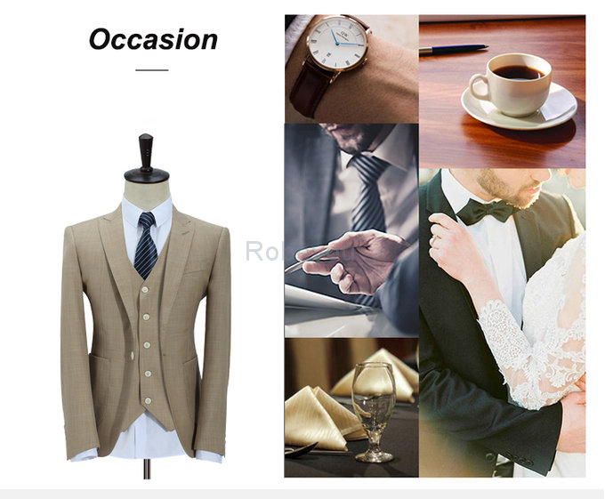 Imprimer travail affaires costume homme mariage solide costumes pour hommes