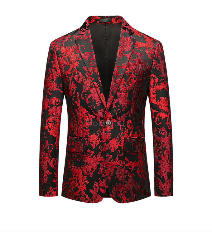 Mariage homme rouge fleur veste affaires événement