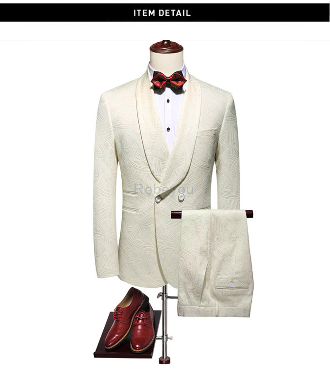 Hommes costumes pour mariage double boutonnage costumes blazer d'honneur marié masculin