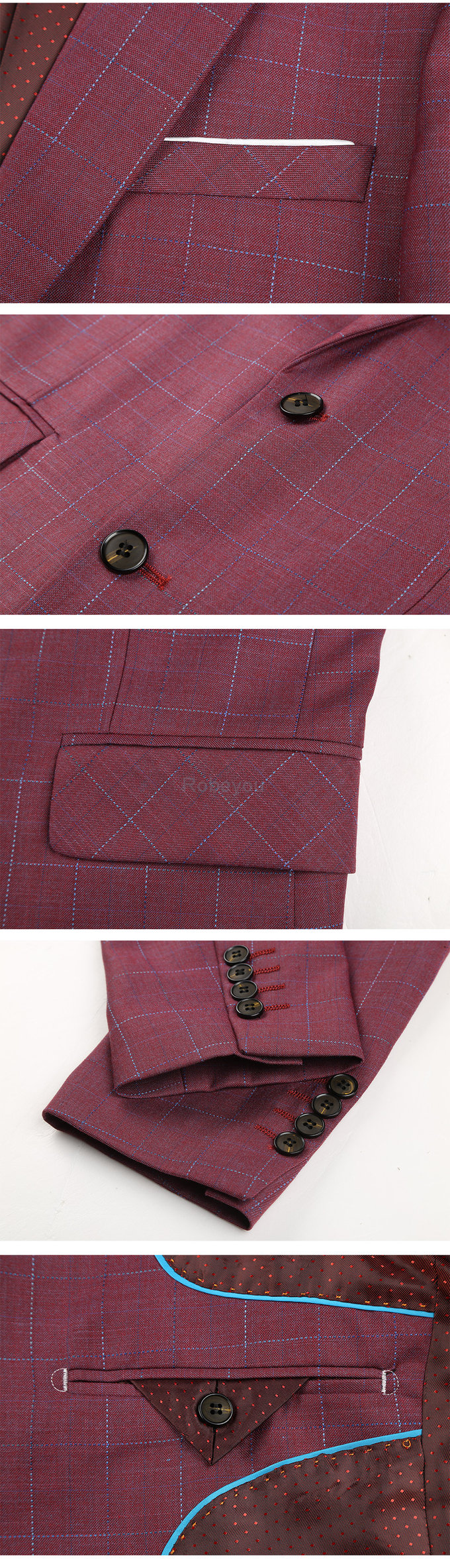 D'honneur hommes costume marque tuxedos masculino rouge