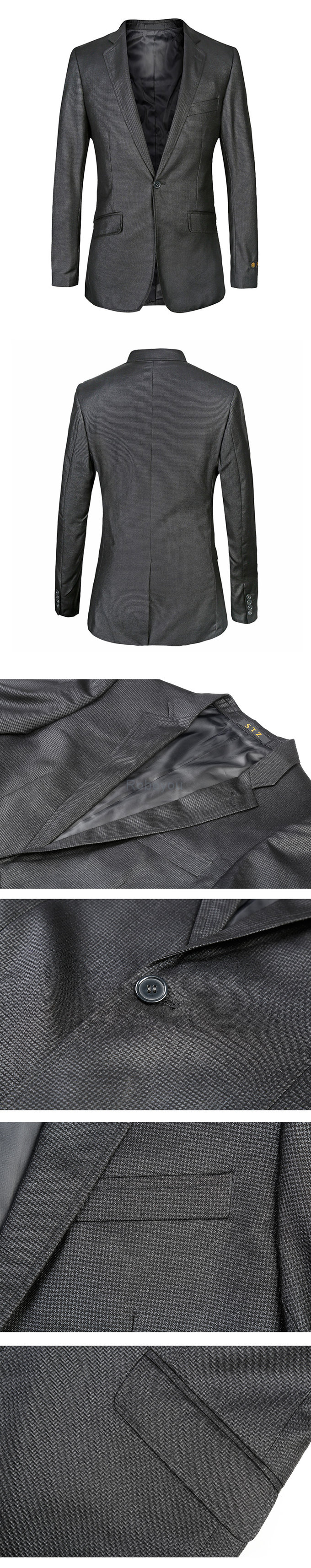 Noir vêtements de cérémonie blazer veste de mariage blazers automne