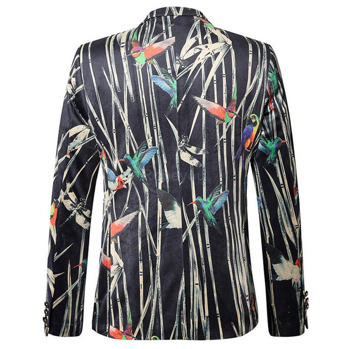 Mode manteau blazers occasionnels floral marque costumes blazers