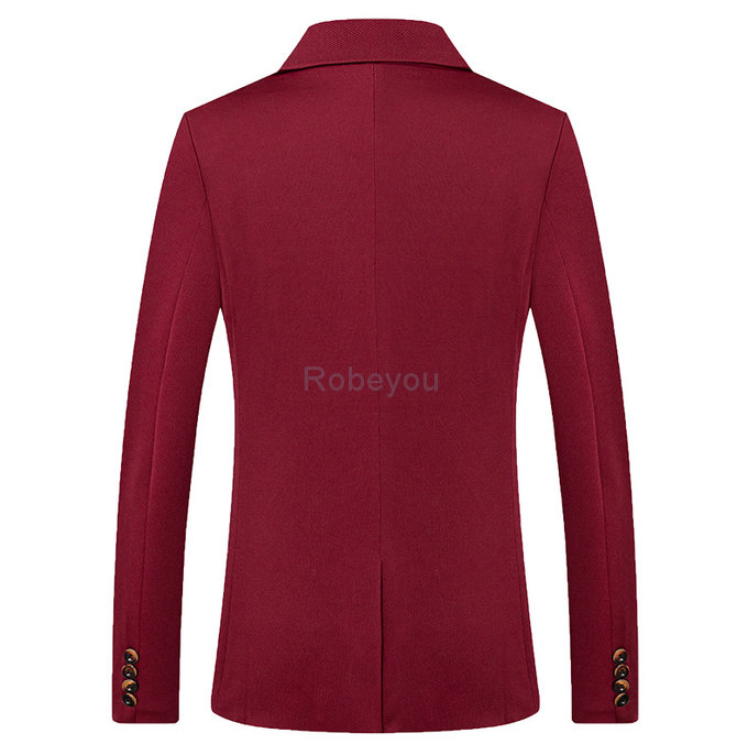 Et automne hommes costume mode blazer slim fit printemps