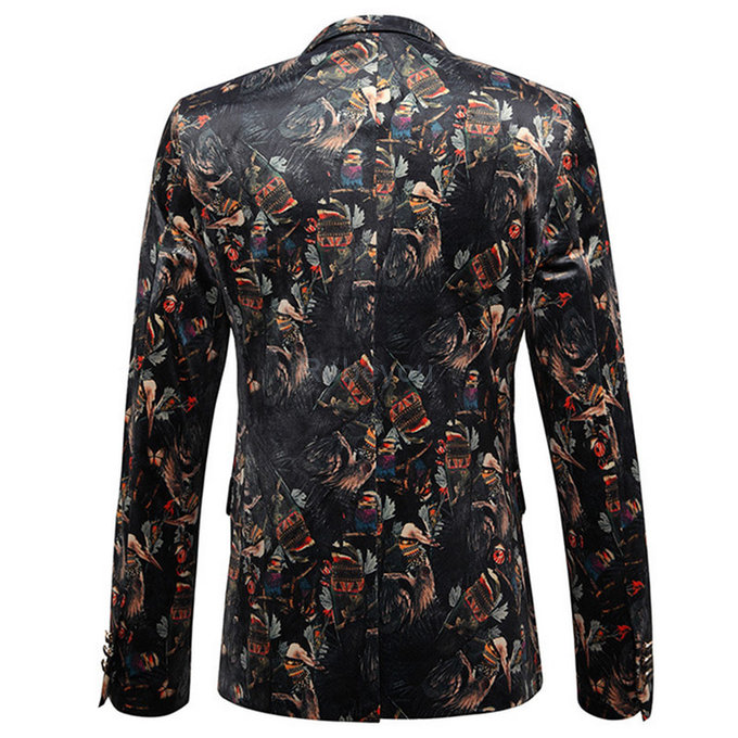 Mode manteau blazers occasionnels floral marque costumes blazers