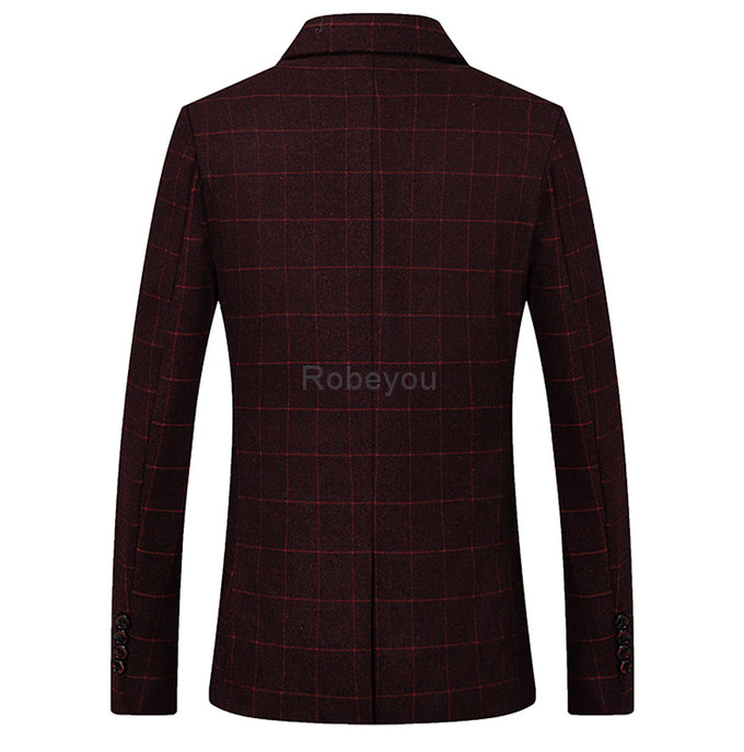 Hommes affaires costumes veste 5xl blazers plaid hommes