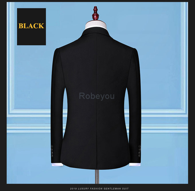 Costumes slim fit blazers deux boutons travail masculino hommes costumes