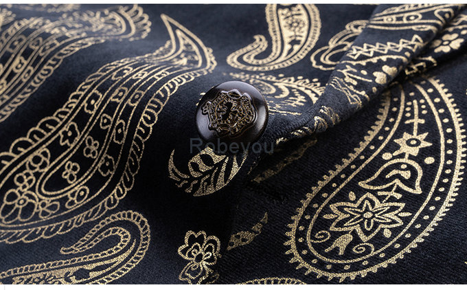 Smoking homme imprimé hommes marque porter costume